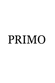 Black 'PRIMO' text on a white background