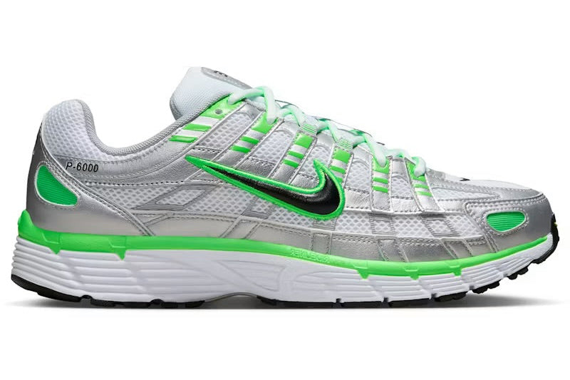 Nike P-6000 Metallic Silver Green